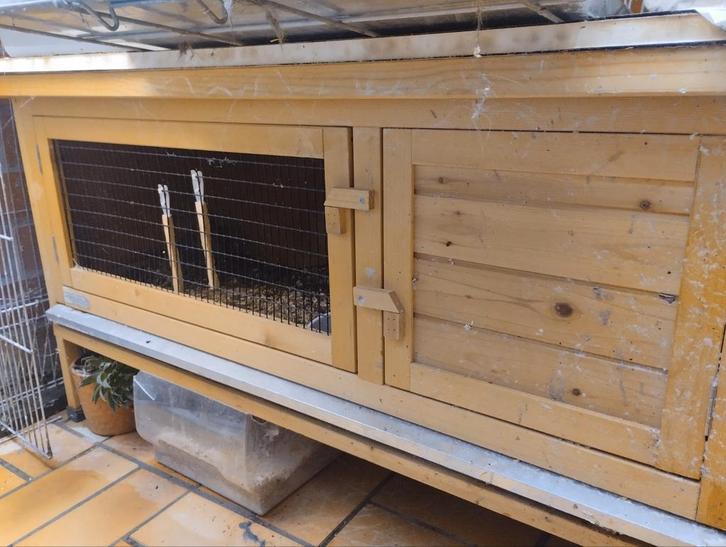 Konijnenhok  3 maanden oud nog als nieuw, Dieren en Toebehoren, Knaagdieren en Konijnen | Hokken en Kooien, Zo goed als nieuw