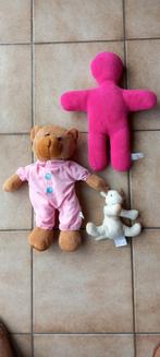 Slaapdodo Koe Noukie's, beer Nicky Toy, roze pop, Kinderen en Baby's, Speelgoed | Knuffels en Pluche, Ophalen of Verzenden, Zo goed als nieuw
