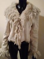 Kort fluffie winterjasje.Gevoerd, Kleding | Dames, Winterjas, Verzenden, Zo goed als nieuw, Wit