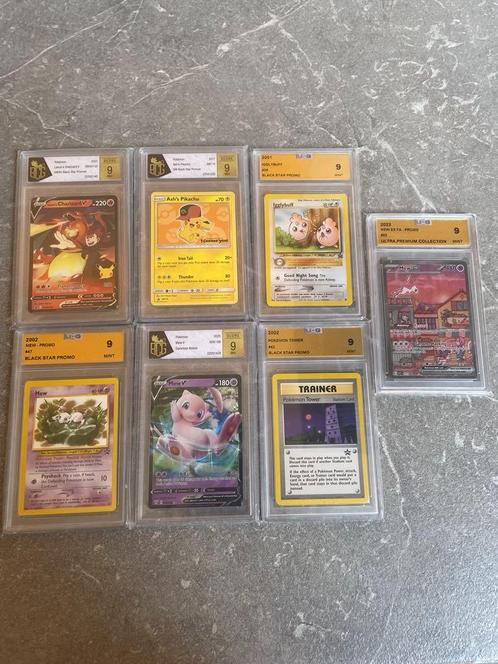 pokemon slabs grade 9 te koop, Hobby en Vrije tijd, Verzamelkaartspellen | Pokémon, Nieuw, Ophalen