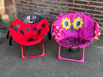 Kampeerstoeltjes / kinderstoeltjes opklapbaar  beschikbaar voor biedingen