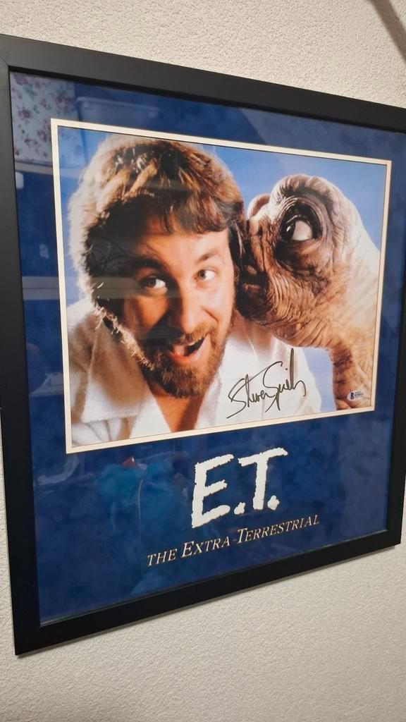 Originele handtekening steven spielberg  Beckett coa, Verzamelen, Muziek, Artiesten en Beroemdheden, Zo goed als nieuw, Gesigneerd