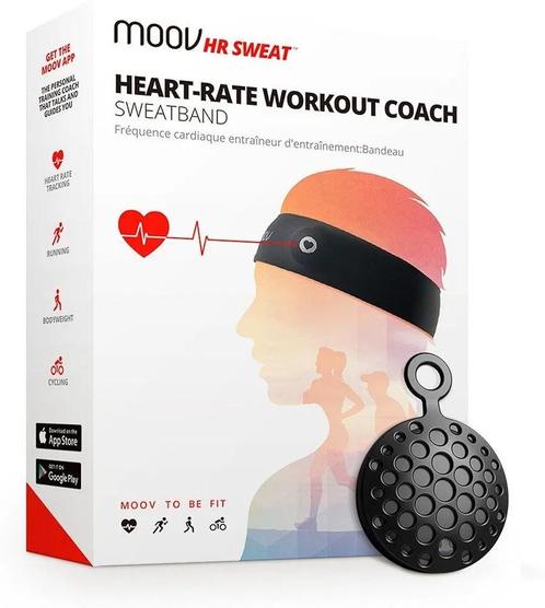 Moov HR Sweat Headband / Hoofdband met hartslagsensor, Sport en Fitness, Gezondheidsproducten en Wellness, Zo goed als nieuw, Ophalen of Verzenden