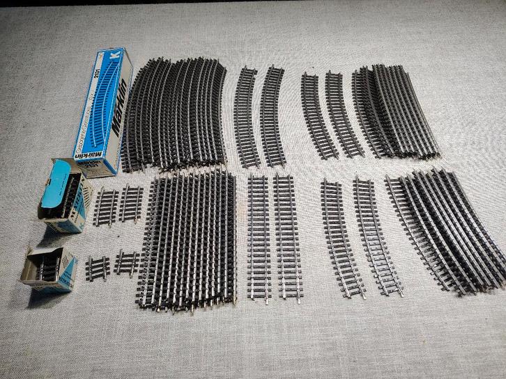 Marklin K sporen rechte en gebogen, Hobby en Vrije tijd, Modeltreinen | H0, Zo goed als nieuw, Rails, Wisselstroom, Märklin, Analoog