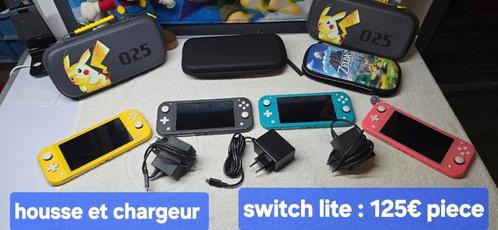 diverse console switch lite (c.nieuw) +oplader en garantie, Games en Spelcomputers, Games | Nintendo Switch, Zo goed als nieuw