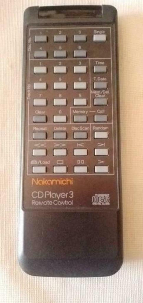 Nakamichi CD3 afstandsbediening, Audio, Tv en Foto, Afstandsbedieningen, Zo goed als nieuw, Origineel, Ophalen of Verzenden