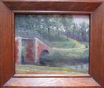 oliverf schilderij 'Brugje' eind jaren 40/ 40 euro, Antiek en Kunst, Kunst | Schilderijen | Klassiek, Ophalen of Verzenden