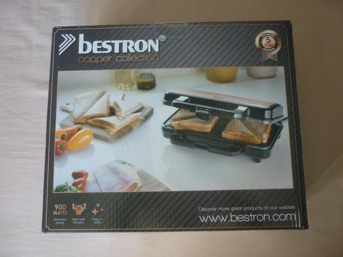 Croque Monsieur XL Bestron, Elektronische apparatuur, Contactgrills, Nieuw, Uitneembare platen, Vaatmachinebestendige platen, Ophalen of Verzenden