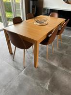 IKEA uitschuifbare eettafel, Huis en Inrichting, Tafels | Eettafels, Eikenhout, Zo goed als nieuw