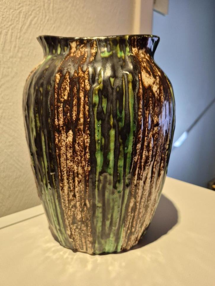 zeldzame Keralux-Boch Frères Belgium-Ernest d'Hossche vaas, Antiek en Kunst, Antiek | Keramiek en Aardewerk, Verzenden