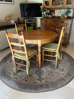 olmen rode tafel diameter 100cm hoogte 74cm, Huis en Inrichting, Ophalen of Verzenden