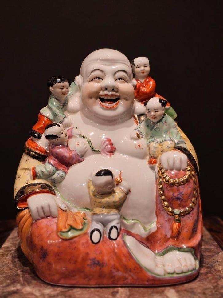 Exclusieve Porseleinen Boeddha uit Jingdezhen, Antiek en Kunst, Kunst | Niet-Westerse kunst, Ophalen of Verzenden