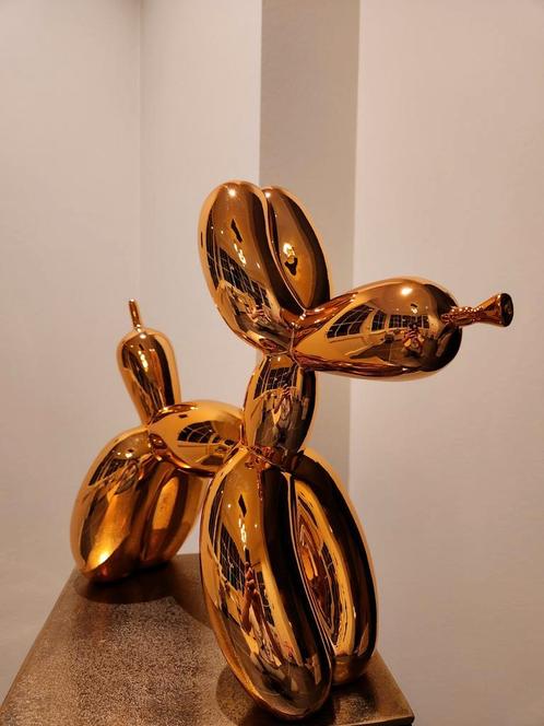 Jeff Koons (After) - Balloon Dog XXL Orange Gold, Antiek en Kunst, Kunst | Designobjecten, Ophalen of Verzenden