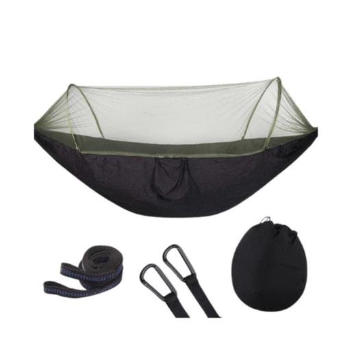 Hangmat anti mug 1-persoons kamperen survival ontspannen, Tuin en Terras, Hangmatten, Nieuw, Eenpersoons, Inklapbaar, Opvouwbaar