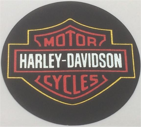 Harley Davidson rond sticker #6, Motoren, Accessoires | Stickers, Verzenden