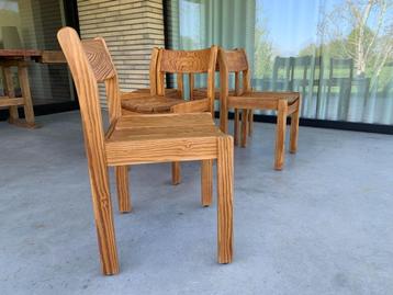 Chaises de salle à manger en pin Douglas