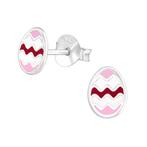 Boucles d'oreilles enfant en argent Oeuf de Pâques, Enlèvement ou Envoi, Boucles d'oreilles, Neuf