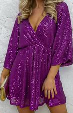 paarse glitter jurk, Comme neuf, Millenium, Taille 36 (S), Enlèvement ou Envoi