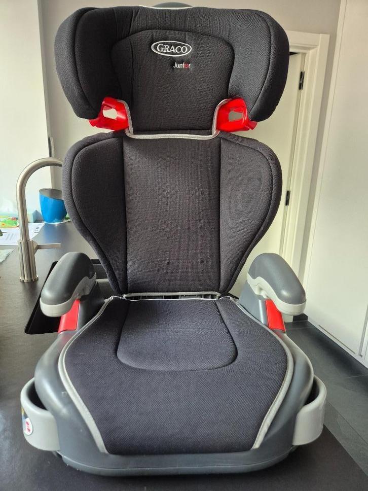 Autostoel Graco Junior maxi zwart - 15-35 kg, Enfants & Bébés, Sièges auto, Comme neuf, Graco, 15 à 36 kg, Ceinture de sécurité