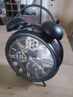 Industriële staanklok klok wekker op batterijen, Huis en Inrichting, Ophalen, Zo goed als nieuw, Analoog, Staande klok