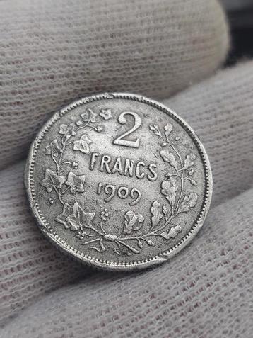 Munt van 2 frank 1909, vals munt? munt test? 6,94 gram!!