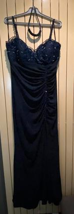 Belle robe longue fendue, Comme neuf, Taille 38/40 (M), Robe de gala, Bleu
