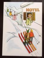Leuke postkaart, op de skilift, Overige thema's, Ongelopen, Ophalen of Verzenden