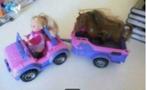 EVI LOVE jeep met paard en trailer, Enlèvement ou Envoi