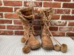 NIEUWSTAAT WINTERLAARZEN TAN -MET WARME PELS GEVOERD  - 37, Kleding | Dames, Schoenen, Ophalen, Zo goed als nieuw