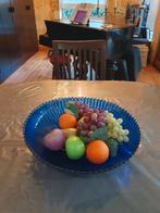 Fruitschaal met kunst fruit, Ophalen, Zo goed als nieuw, Glas