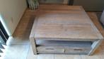 massieve eiken salontafel, Ophalen, Gebruikt, 50 tot 100 cm, Minder dan 50 cm