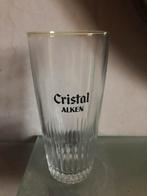 Cristal Alken Glas zwart opschrift, Verzamelen, Ophalen of Verzenden, Gebruikt