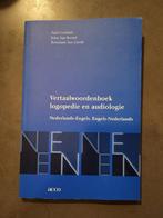 Vertaalwoordenboek logopedie en audiologie, Boeken, Ophalen of Verzenden, Zo goed als nieuw