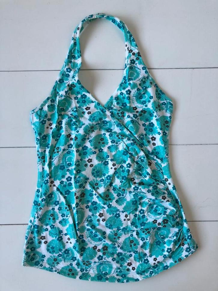 haut licou fleuri Rose de Morty XS très petit, Vêtements | Femmes, Tops, Porté, Taille 34 (XS) ou plus petite, Bleu, Sans manches