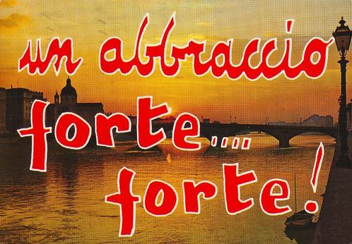 1990 - ITALIË - Firenze - Un Abbraccio Forte... Forte!, Verzamelen, Postkaarten | Buitenland, Gelopen, Italië, 1980 tot heden