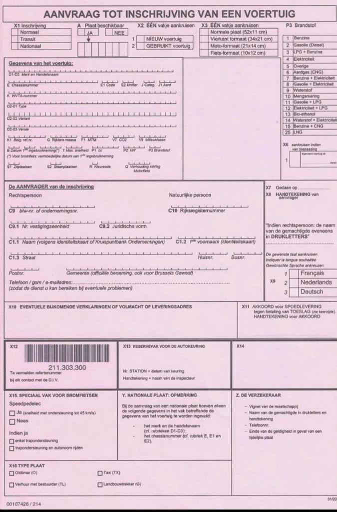 Keuring voor verkoop of verhuur handelaars platen, Auto-onderdelen, Accu's en Toebehoren, Ophalen