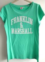 Zachtgroene t-shirt shirt v Franklin & Marshall - M, Maat 38/40 (M), Ophalen of Verzenden, Zo goed als nieuw, Korte mouw