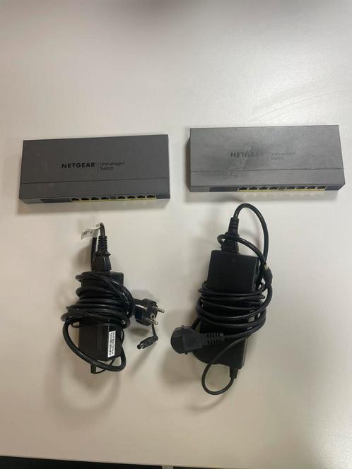 2x NETGEAR GS108LP Netwerk Switch (, Computers en Software, Netwerk switches, Zo goed als nieuw, Ophalen of Verzenden