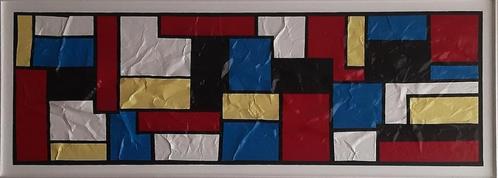 Schilderij: "Cruncle painting". 120/45/3 cm., Antiek en Kunst, Kunst | Schilderijen | Modern, Ophalen