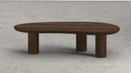 Salontafel Juntoo donkerbruin, Ophalen, 100 tot 150 cm, Eikenhout, Nieuw