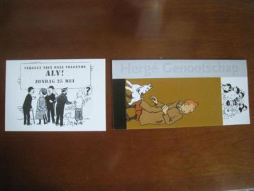 tintin kuife herge flyer carte invitation BD