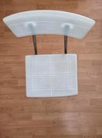Prachtige witte plastic stoel met chromen poten, Ophalen, Zo goed als nieuw