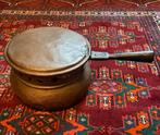 Antieke Zwitserse koperen bedverwarmer ., Ophalen, Koper