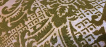 2 superbes rouleaux papier peint vintage floqué damas beschikbaar voor biedingen