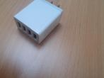 GSM Reislader voor USA 4 port usb wit 5,1 A travel adaptor U, Nieuw, Apple iPhone, Ophalen of Verzenden