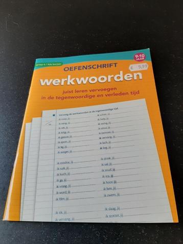 Nieuw ! Oefenschrift werkwoorden beschikbaar voor biedingen