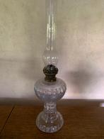 Antieke olielamp in glas, Antiek en Kunst, Ophalen