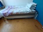 Bed en onderschuifbed, Huis en Inrichting, Ophalen, 90 cm, Eenpersoons, Zo goed als nieuw