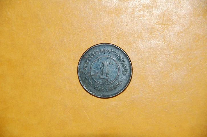 Strait Settlements : ONE CENT 1876, Timbres & Monnaies, Monnaies | Asie, Monnaie en vrac, Asie du Sud Est, Envoi