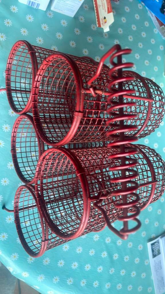 Flessenhouder metaal voor 5 flessen., Ophalen of Verzenden